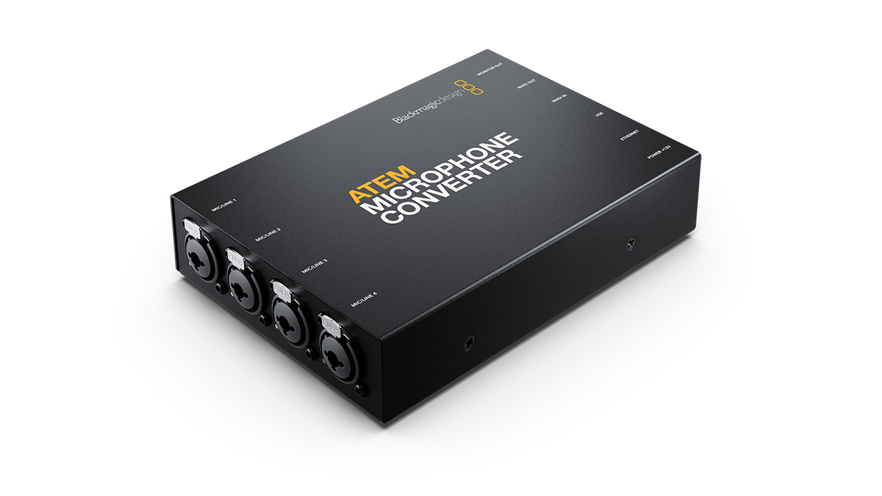 Blackmagic Design Releases ATEM Microphone Converter