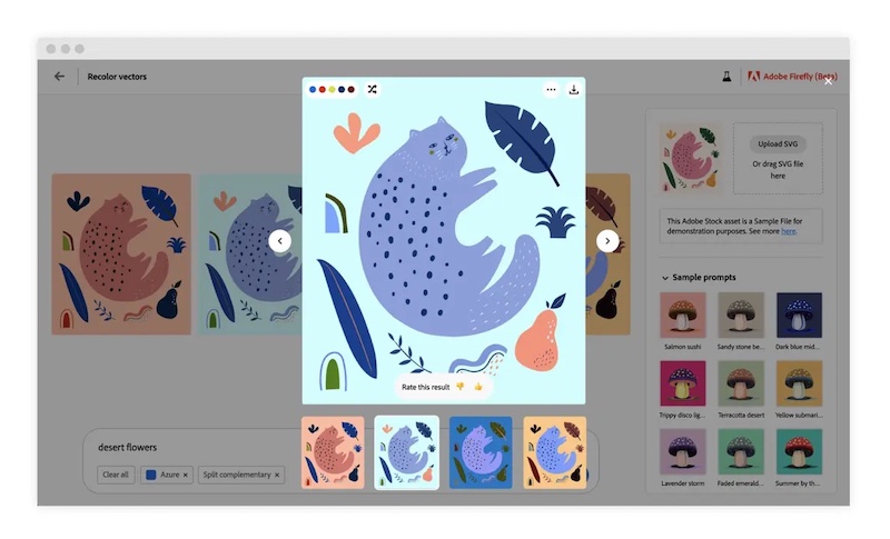 Adobe Adds new ‘Recolor Vectors’ feature to Firefly