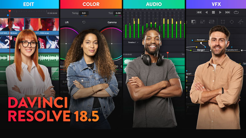 Blackmagic Design Releases DaVinci Resolve 18.5 and DaVinci Resolve Studio 18.5 Public Beta 2