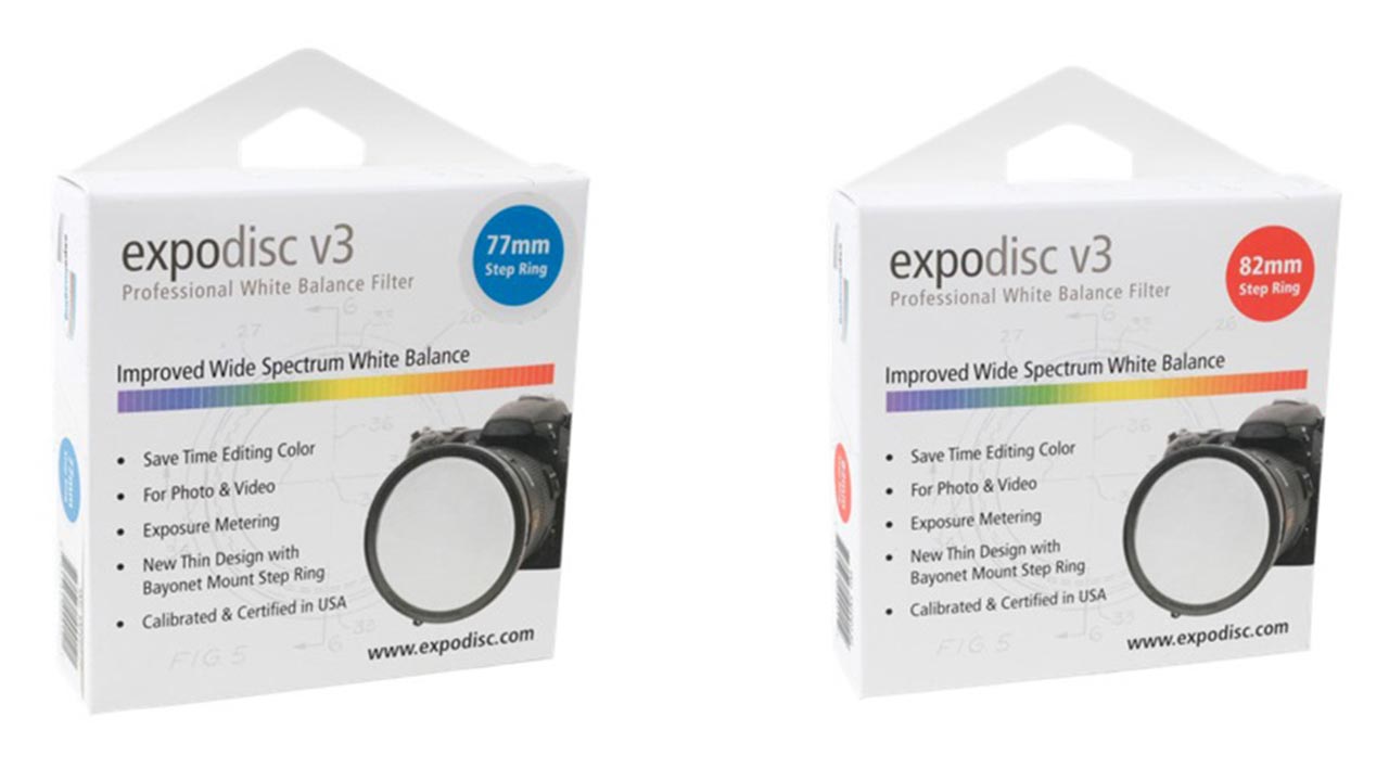 “ExpoDisc V3 White Balance Filter” Now in 77mm and 82mm Versions