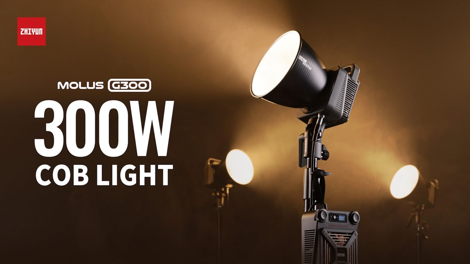 ZHIYUN MOLUS G300 Stylish 300W COB Light Unveiled