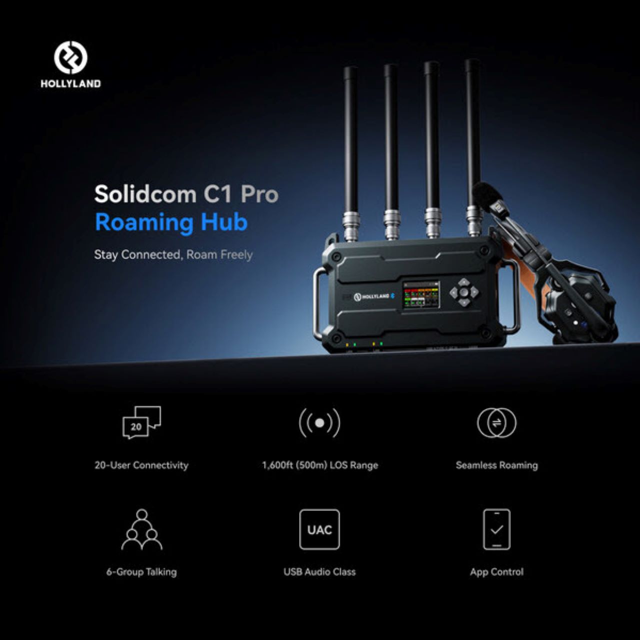 Hollyland Solidcom C1 Pro Roaming Hub at IBC2024