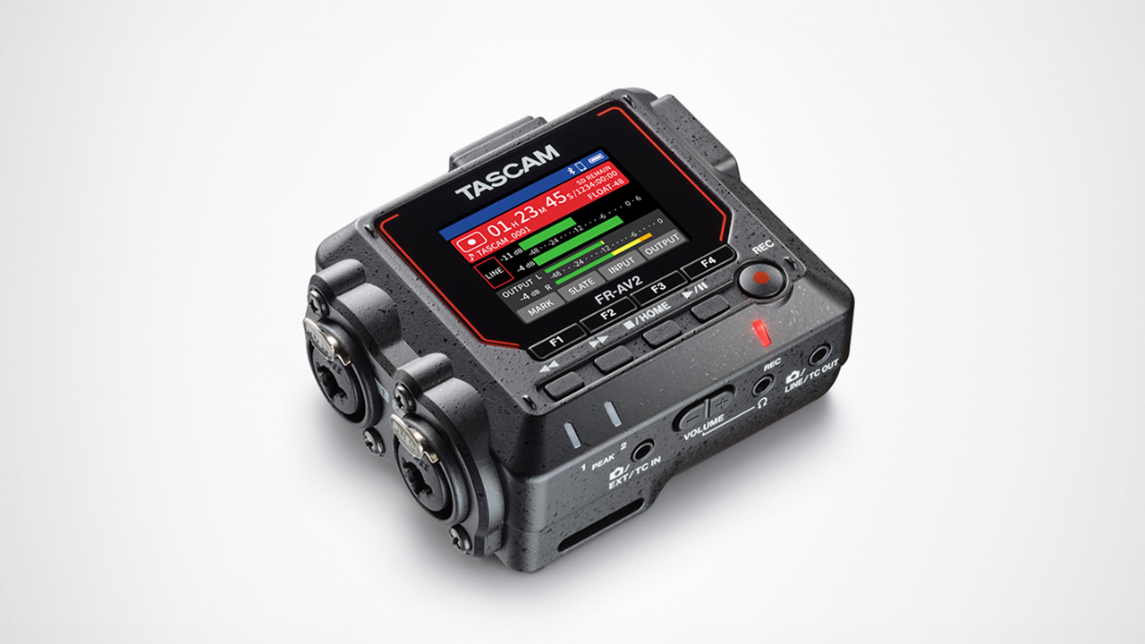 TASCAM FR-AV2 portable field recorder/time code generator released