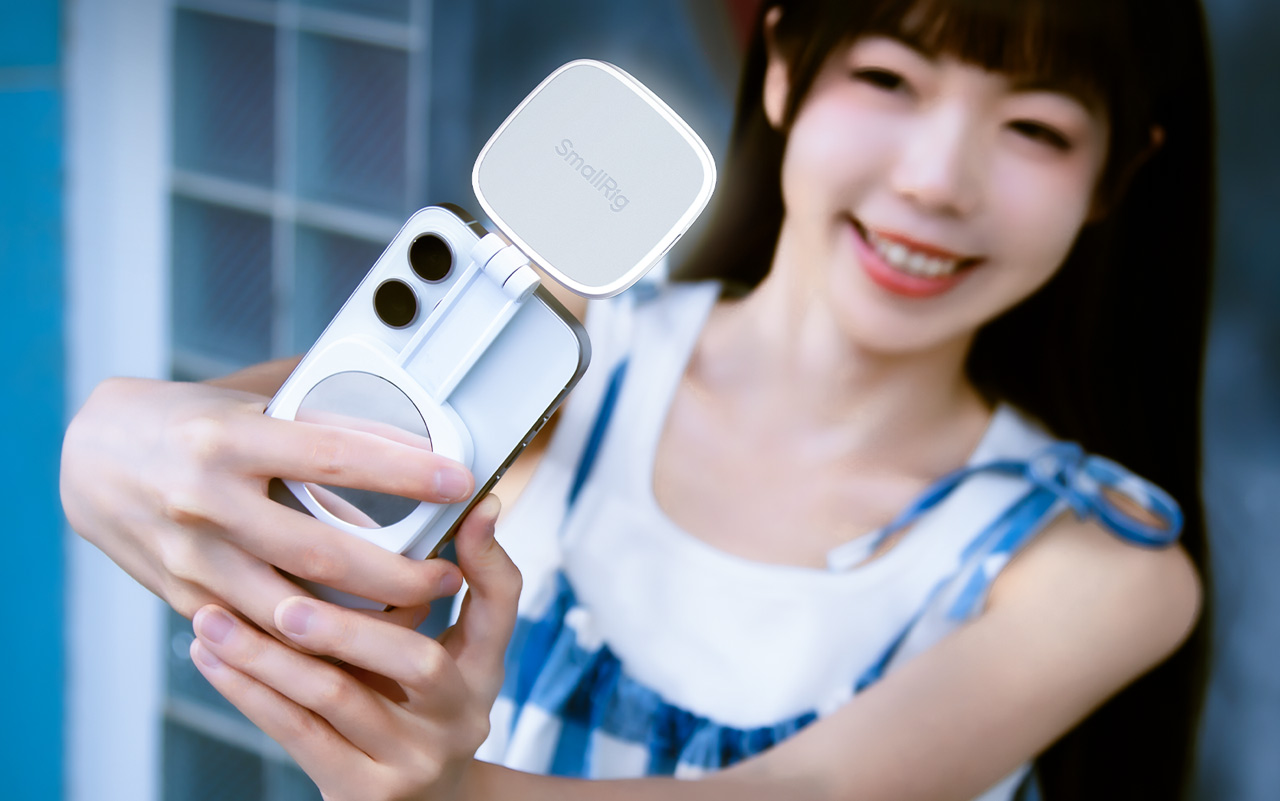 SmallRig Vibe P48 suction-type LED video light for smartphones