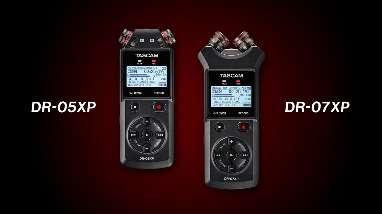 TASCAM DR-05XP and DR-07XP portable voice recorders unveiled