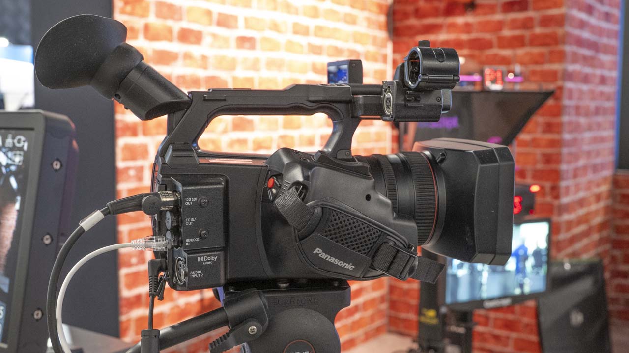 Panasonic AG-CX370 on display at NAB 2025